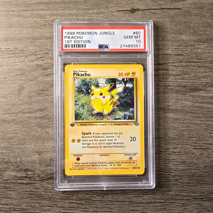 Pikachu [1st Edition] #60 PSA 10 Jungle