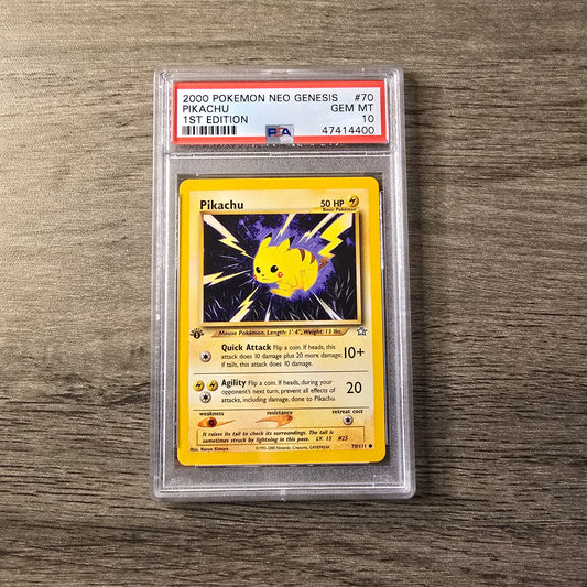 Pikachu #70 1st Edition PSA 10