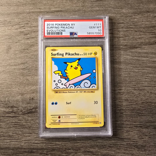 Surfing Pikachu #111 PSA 10
