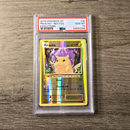 Pikachu #35 Reverse Holo PSA 10