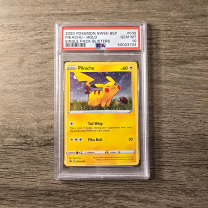 Pikachu #SWSH039 PSA 10