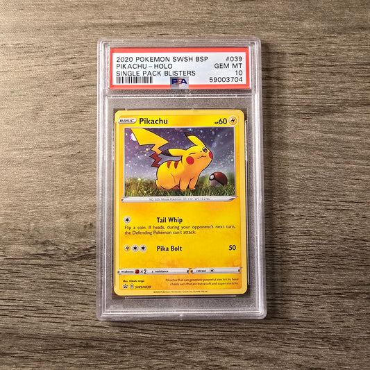 Pikachu #SWSH039 PSA 10