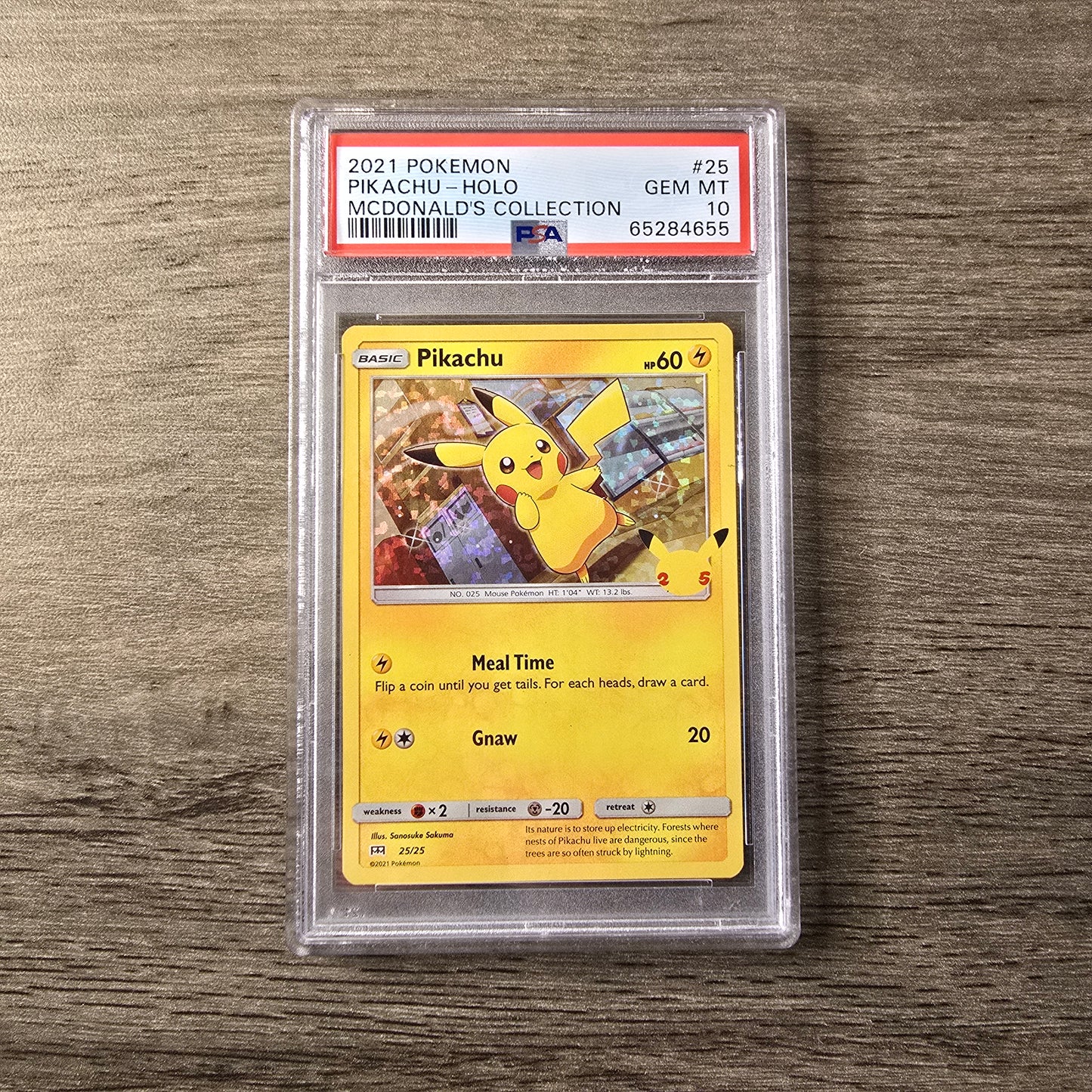 Pikachu [Holo] #25 McDonalds 2021 PSA 10