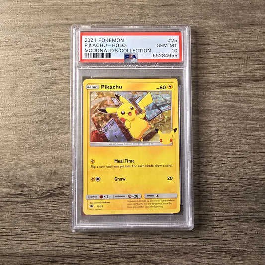 Pikachu [Holo] #25 McDonalds 2021 PSA 10