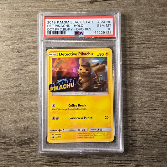 Detective Pikachu [Stamp] #SM190 PSA 10