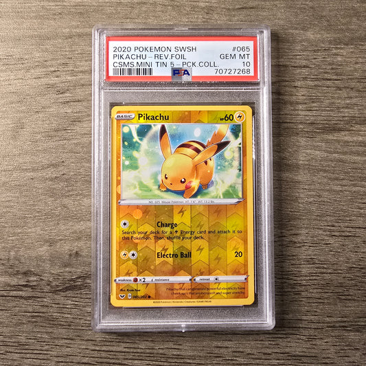 Pikachu #65 PSA 10 Reverse Costco Cosmos Holo