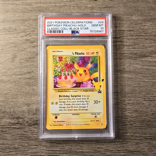 Pikachu Birthday #24 PSA 10
