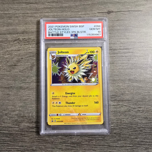 Jolteon #SWSH094 PSA 10 Promo