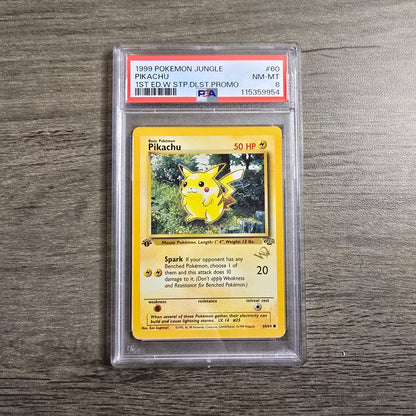 Pikachu [W Stamp] #60 PSA 8 Jungle