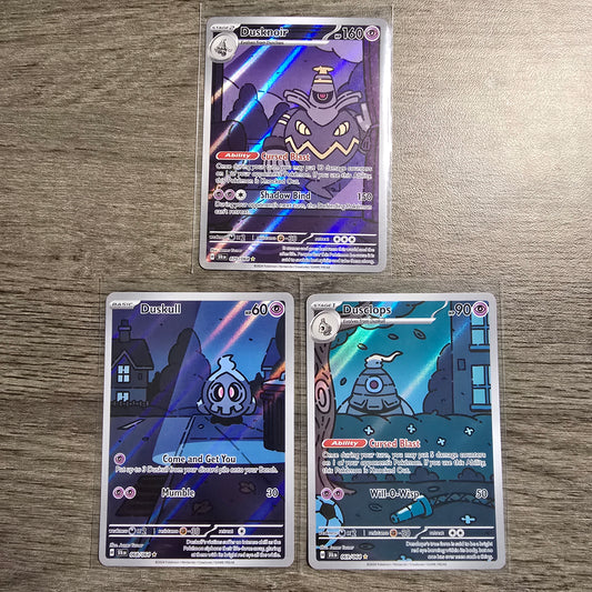 Duskull Dusclops Dusknoir IR 068/069/070 Complete Set