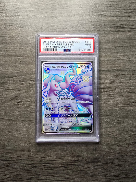PSA 9 Alolan Ninetales GX #213