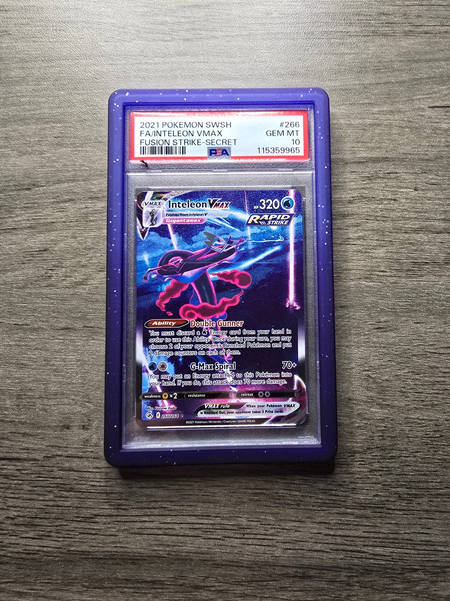 PSA 10 Inteleon VMAX #266