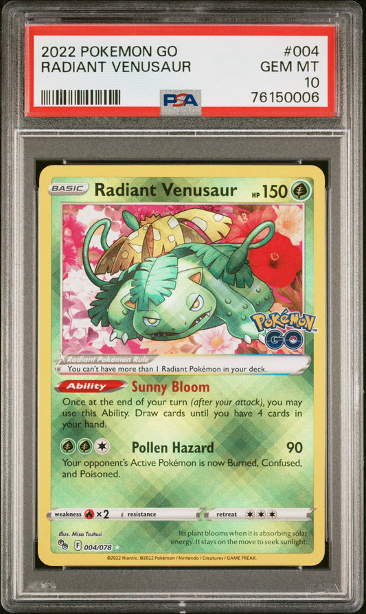 Radiant Venusaur #4 PSA 10
