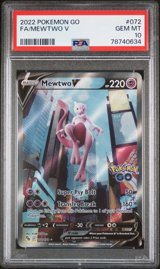 Mewtwo V PSA 10