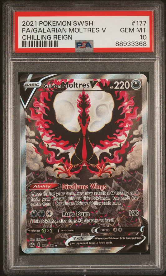 Galarian Moltres V PSA 10