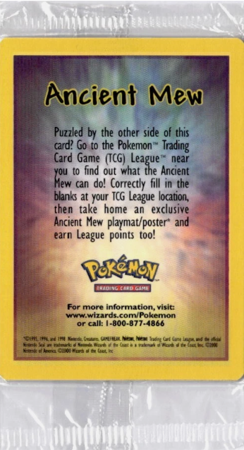 Ancient Mew Sealed Promo