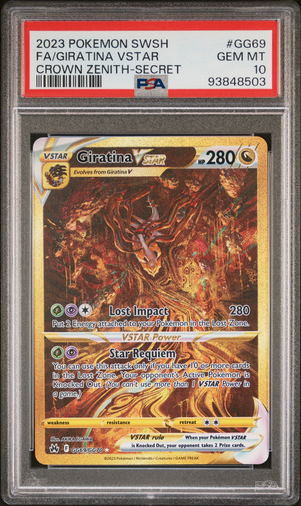 Crown Zenith Gold Vstar SET 4 PSA 10s