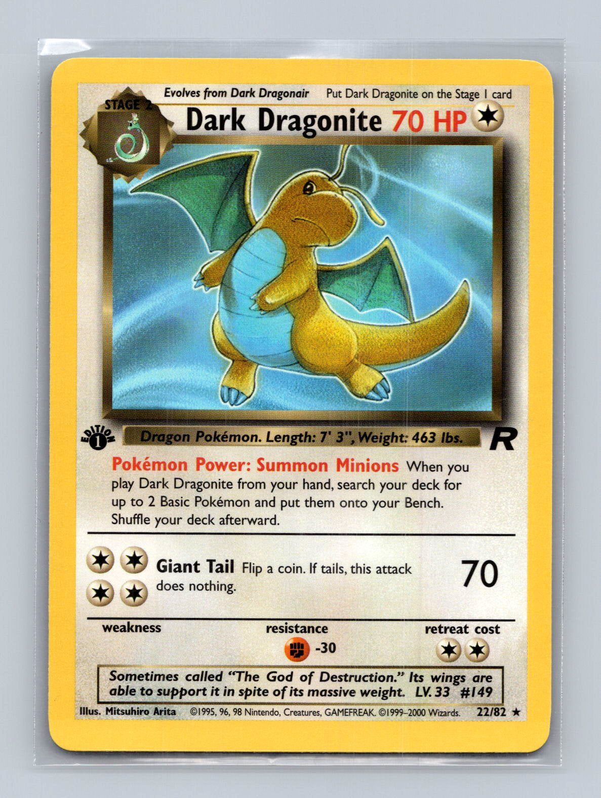 Dark Dragonite 1st Edition
