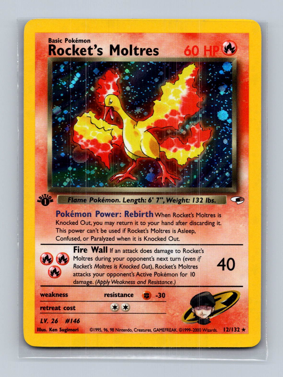 Rocket's Moltres - Gym Heroes (NM)