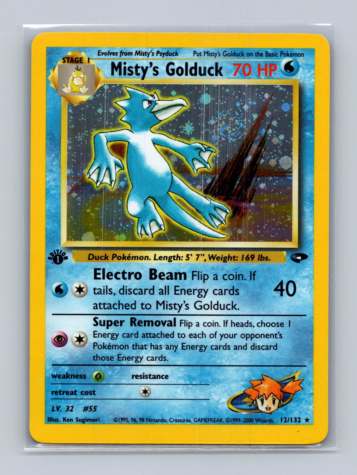 Misty's Golduck 1st Edition - Gym Challenge