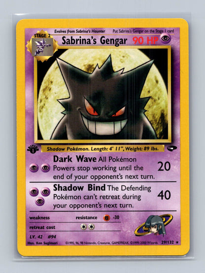 Sabrina's Gengar 1st Edition - Gym Challenge