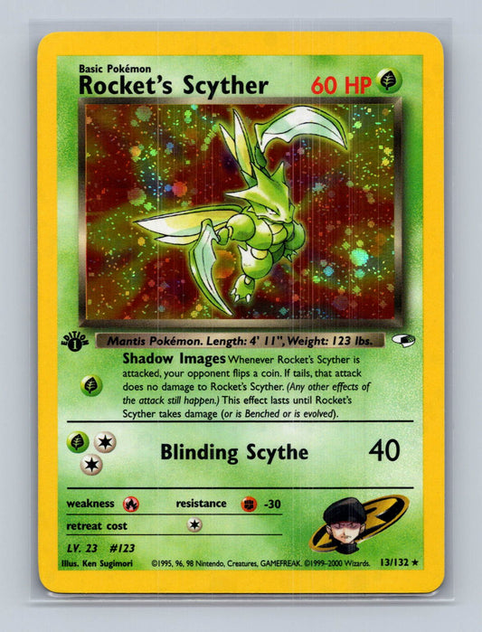 Rocket's Scyther 1st Edition - Gym Heroes
