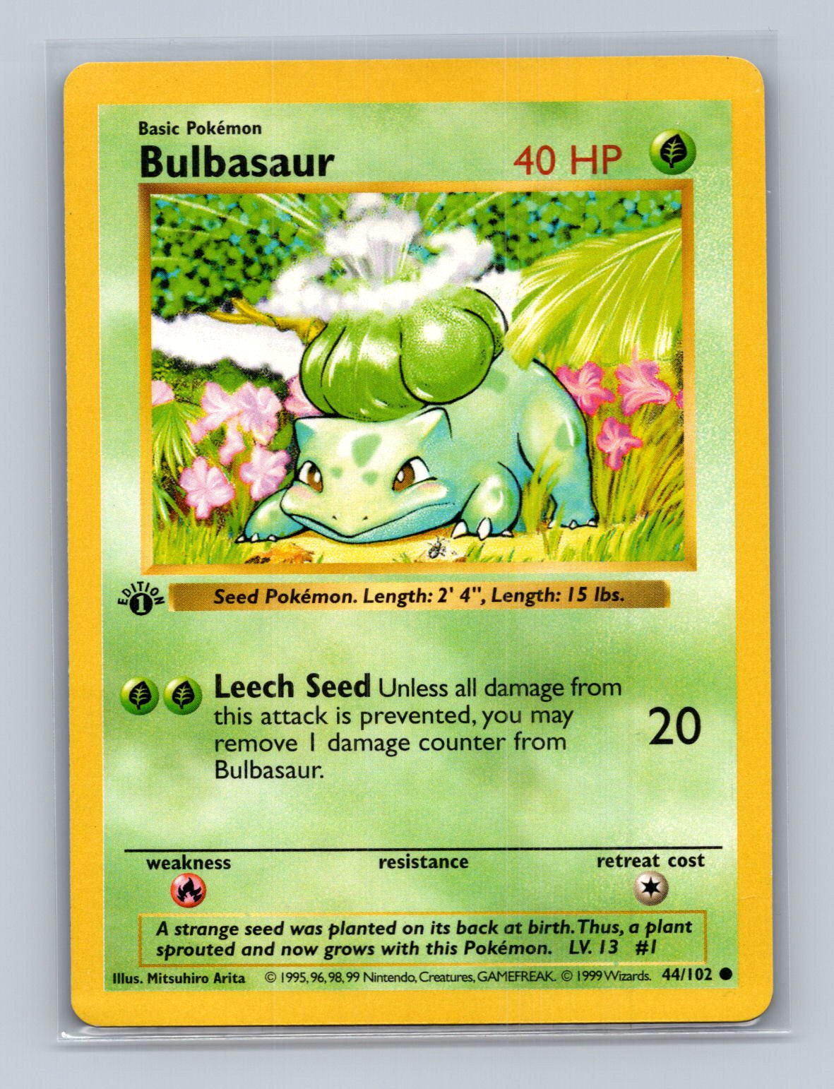 Bulbasaur 1st Edition - Base Set (Shadowless)