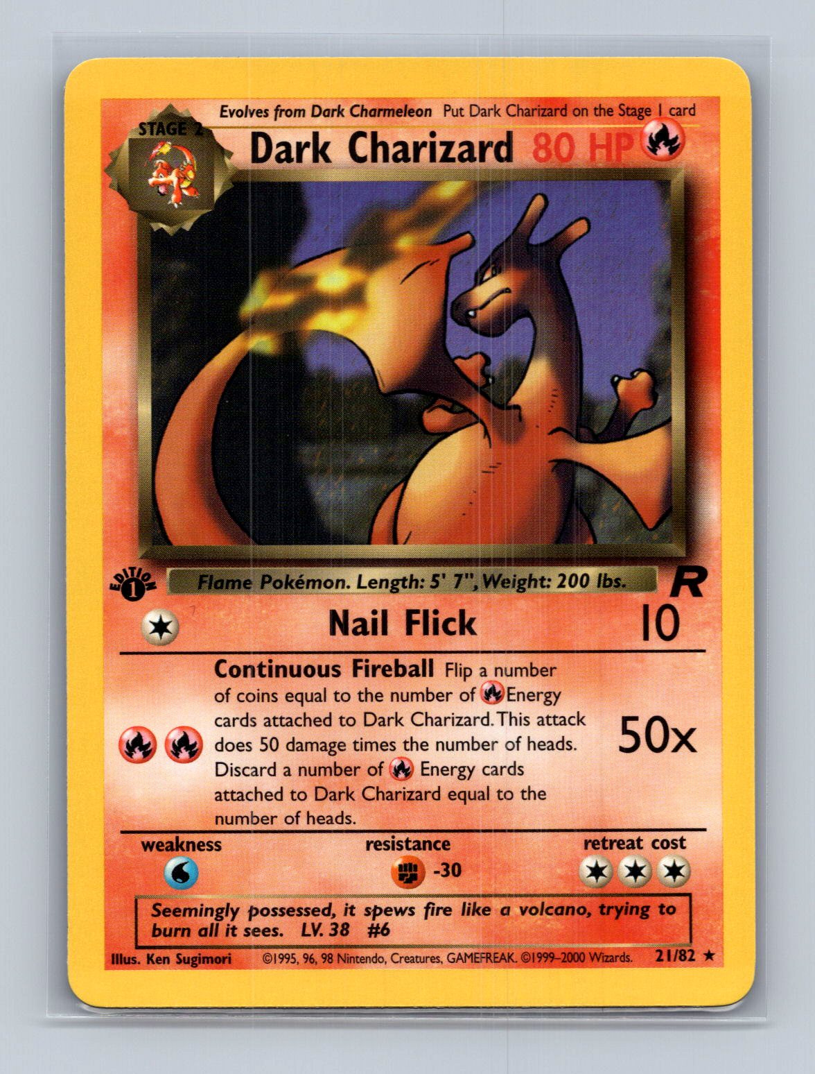 Dark Charizard 1st Edition - Team Rocket