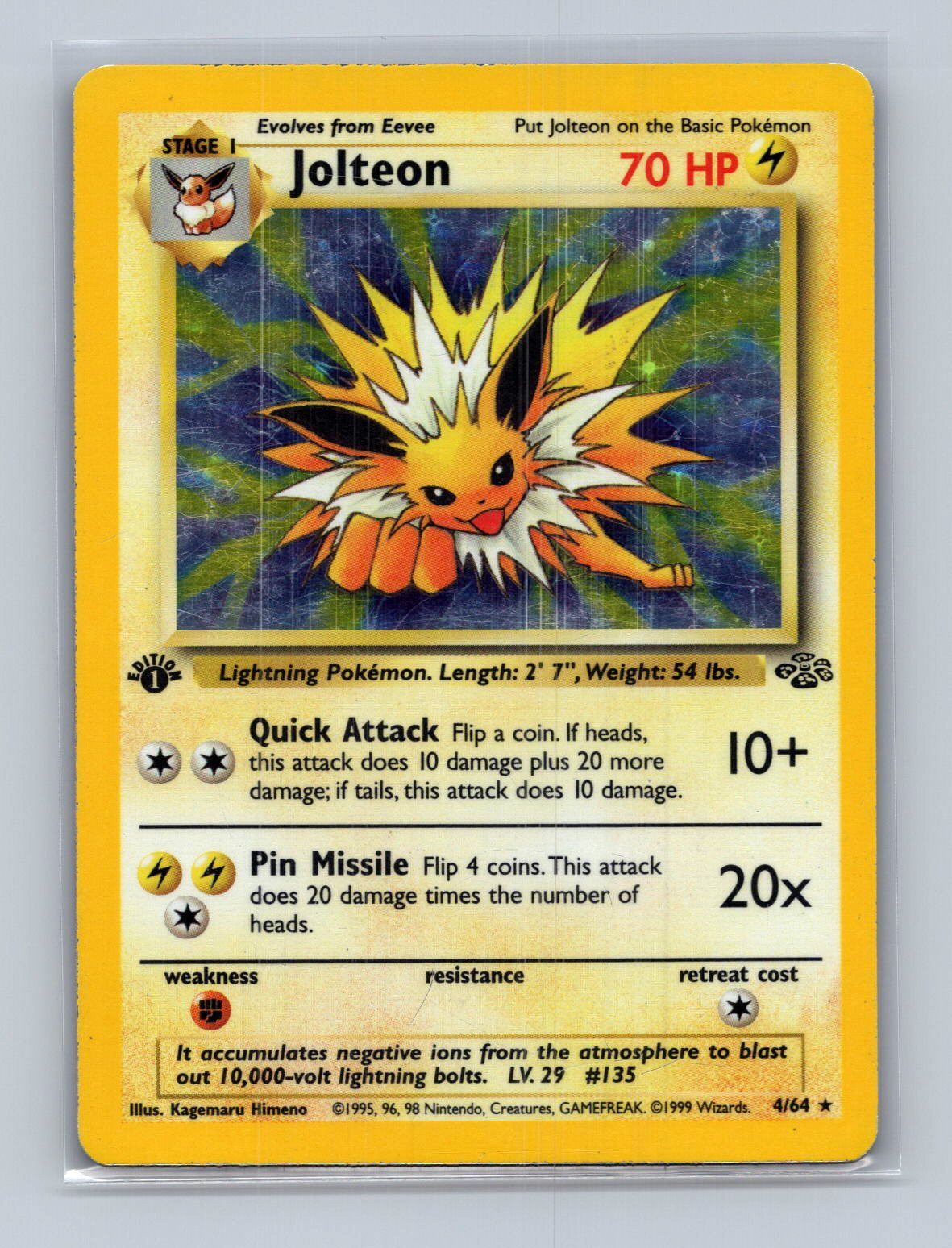 Jolteon 1st Edition (4) - Jungle