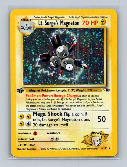 Lt. Surge's Magneton 1st Edition - Gym Heroes