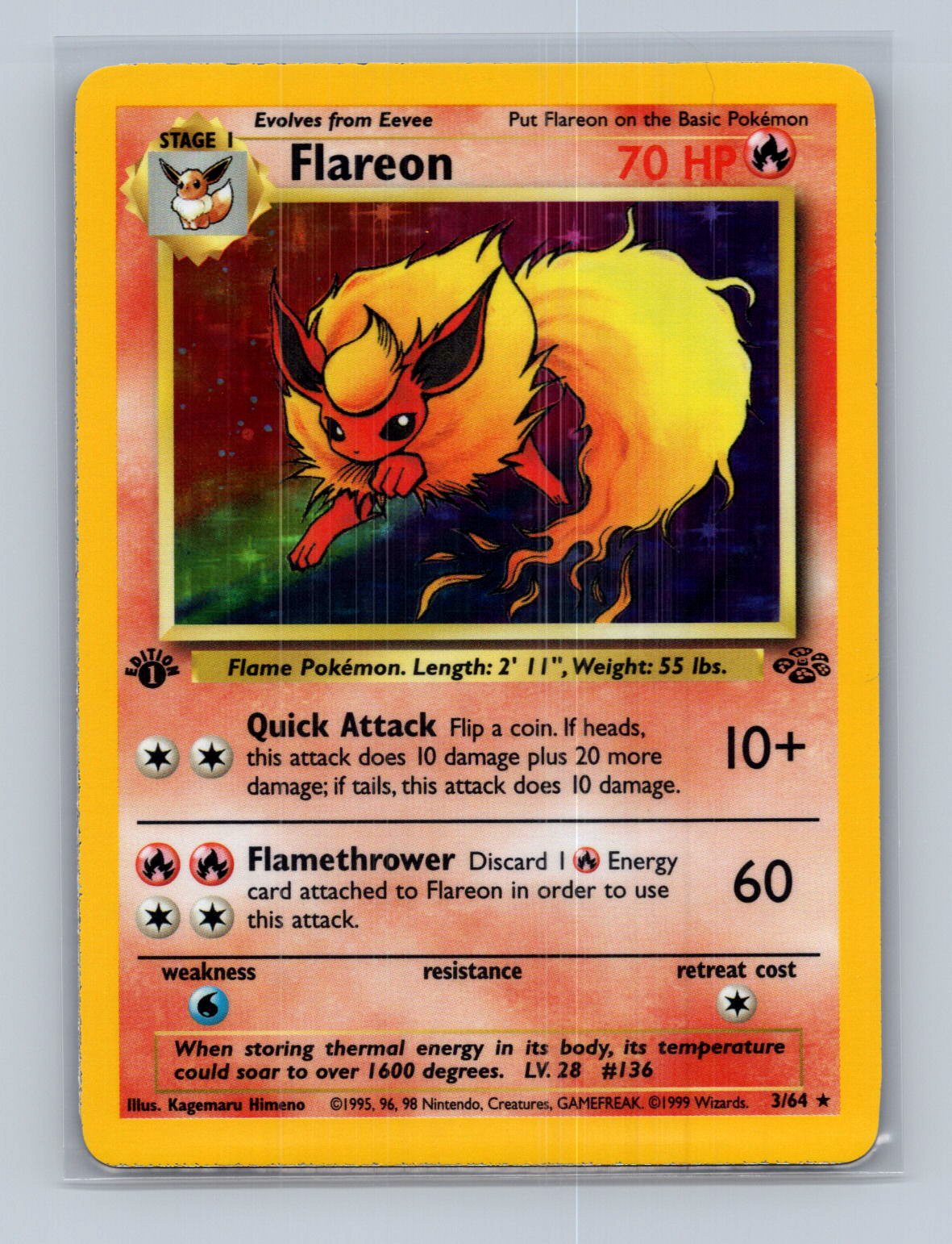 Flareon (3) 1st Edition - Jungle
