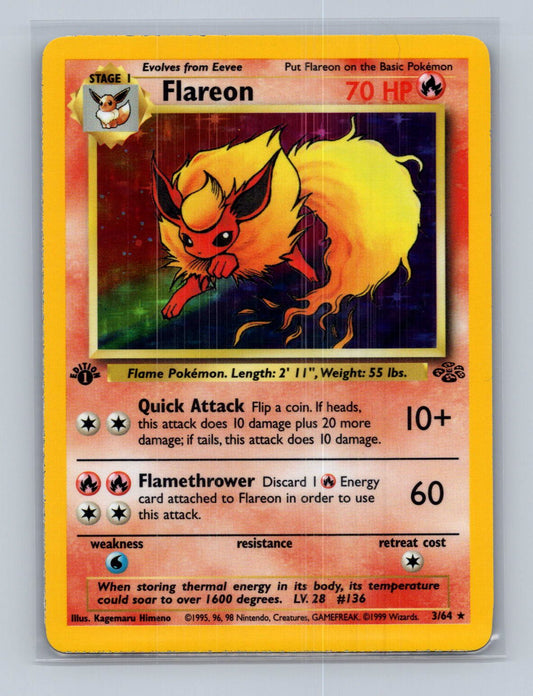 Flareon (3) 1st Edition - Jungle