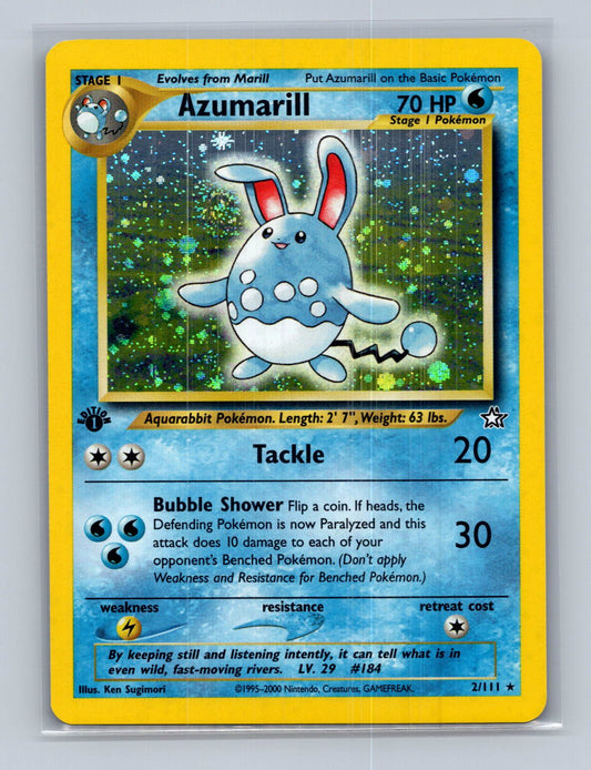Azumarill 1st Edition - Neo Genesis