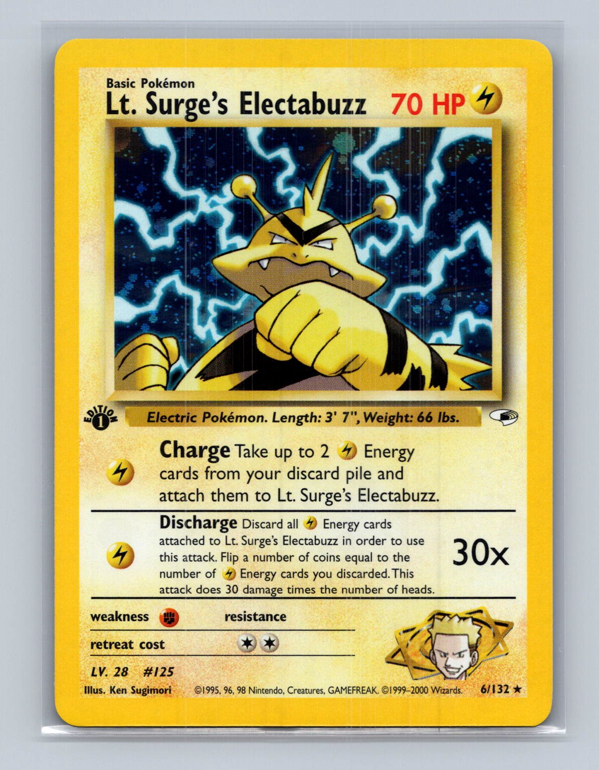 Lt. Surge's Electabuzz (6) 1st Edition - Gym Heroes