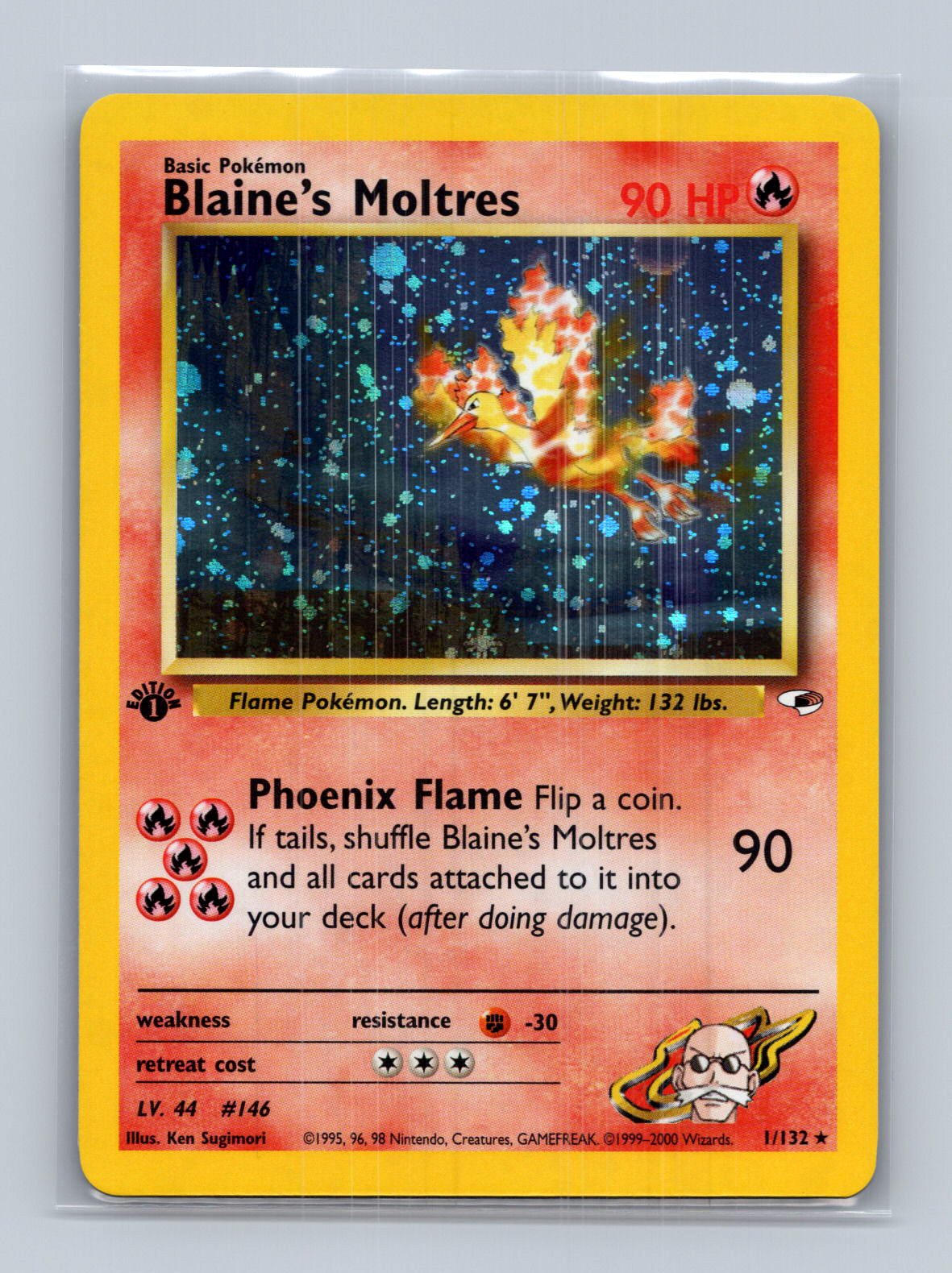 Blaine's Moltres 1st Edition - Gym Heroes