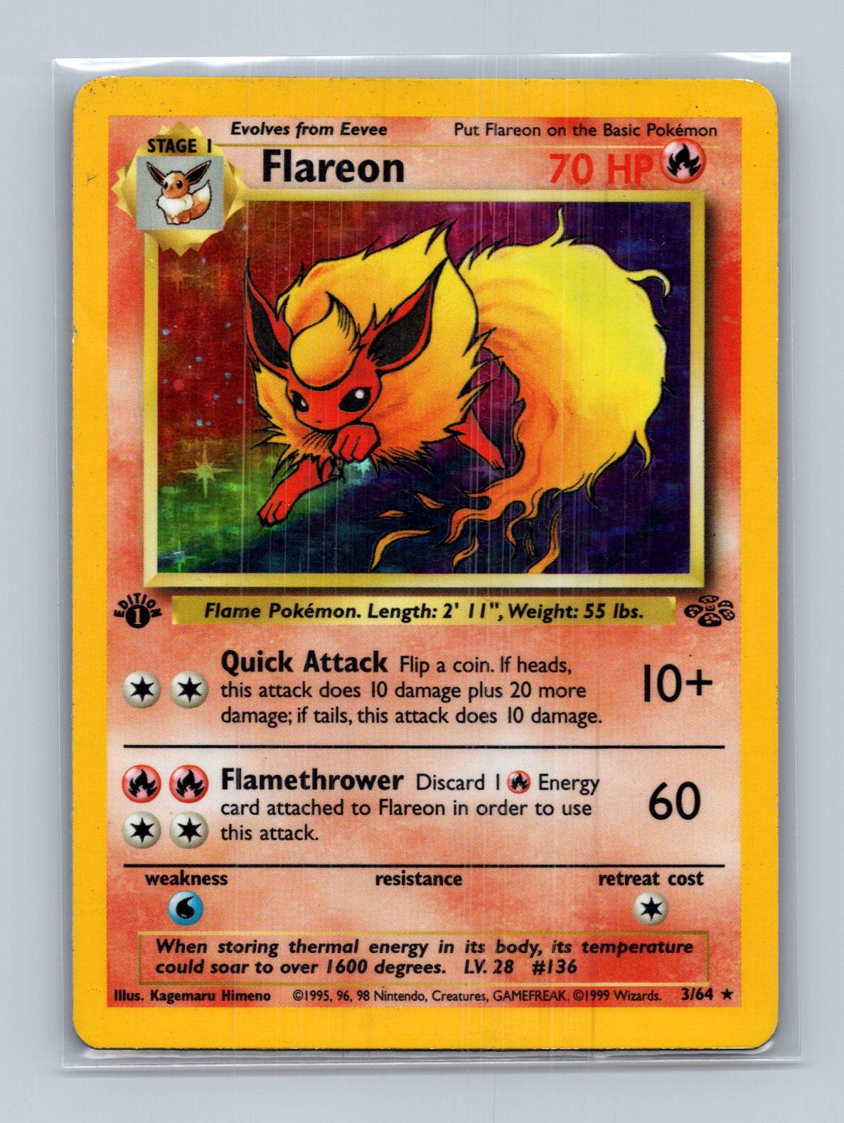 Flareon 1st Edition (MP) - Jungle