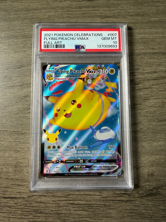 PSA 10 Flying Pikachu VMAX #7 Pokemon Celebrations