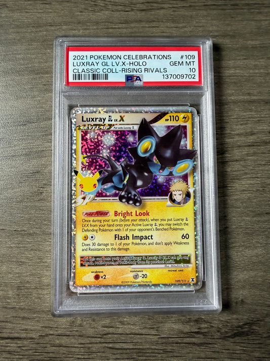 PSA 10 Luxray Lv X. #109 Celebrations