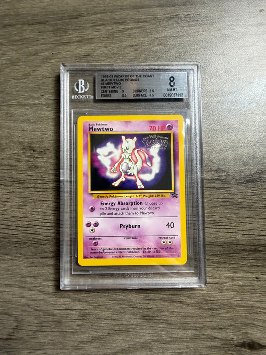 BGS 8 Mewtwo #3 WB Movie Stamped Promo