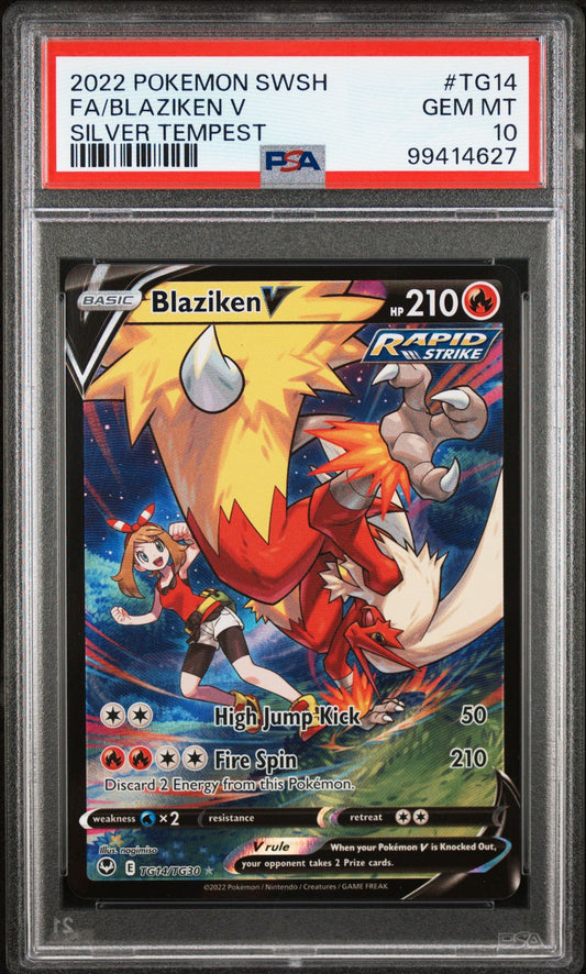 Blaziken V #TG14 PSA 10 Pokemon Silver Tempest